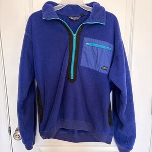 Patagonia Royal Blue Fleece with Zip Pocket